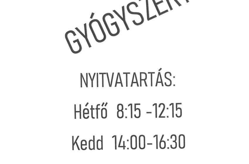 Megnyílt a Vén Diófa Gyógyszertár Osliban